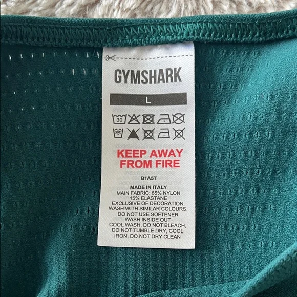 Gymshark Deep Green Crop Top - Picture 2 of 5